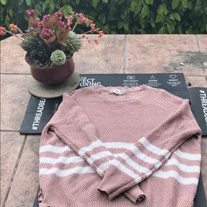 Pink Republic crew neck knitted sweater